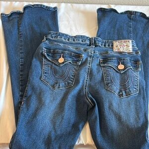 PINK SEAM True Religion Women's Indigo Boot Cut Jeans